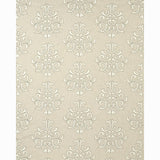 Schumacher Byron Embroidered Wool Oat Fabric