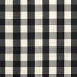 Schumacher Camden Cotton Check Ebony Fabric
