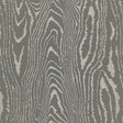 Schumacher Faux Bois Moir Weave Charcoal Fabric