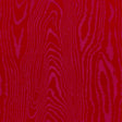 Schumacher Faux Bois Moir Weave Rouge Fabric