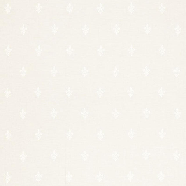 Schumacher Fleur De Lys Sheer Ivory Fabric