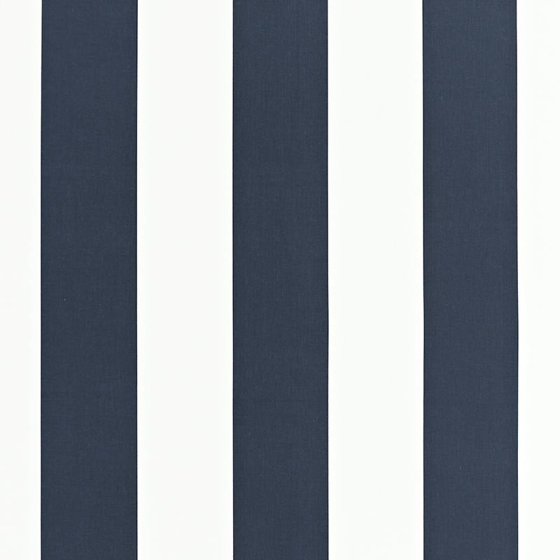 Schumacher Geyer Stripe Navy Fabric