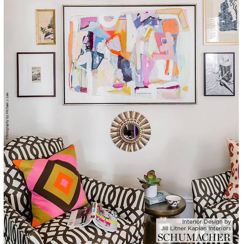 Schumacher Imperial Trellis Ii Blush Fabric