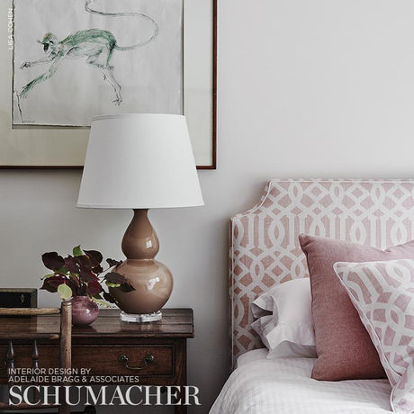 Schumacher Imperial Trellis Ii Blush Fabric