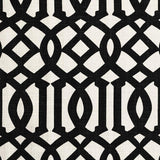Schumacher Imperial Trellis Ii Jet Fabric