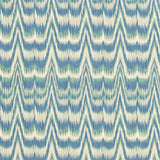 Schumacher Kamalia Ikat Print Aegean Fabric