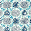 Schumacher Katsugi Cobalt & Turquoise Fabric