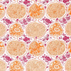 Schumacher Katsugi Tangerine & Berry Fabric