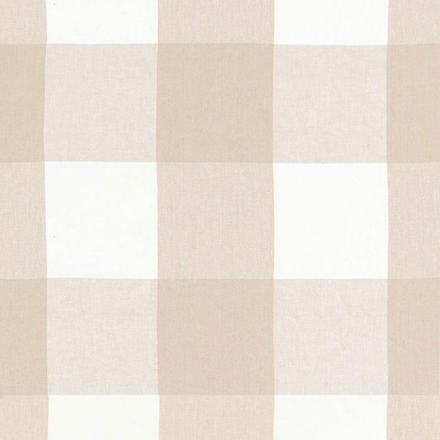 Schumacher Key Largo Check Sahara Fabric