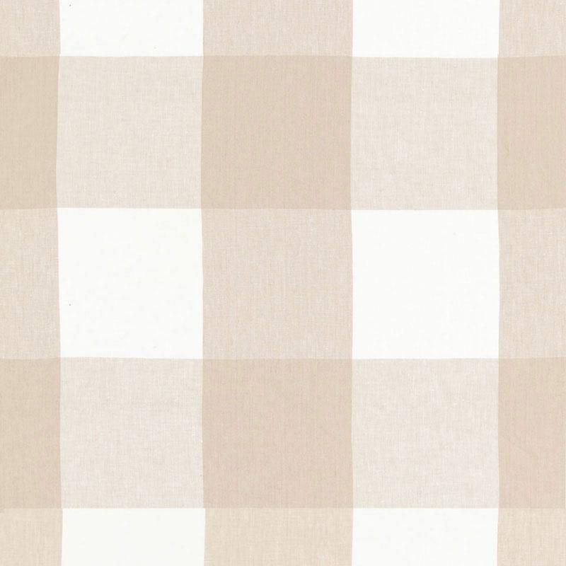Schumacher Key Largo Check Sahara Fabric