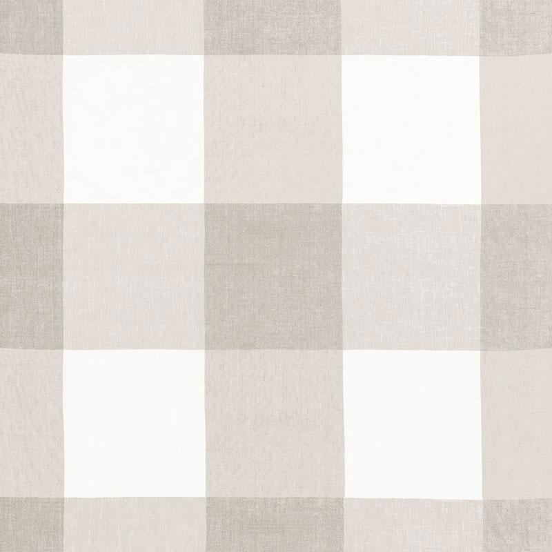 Schumacher Key Largo Check Zinc Fabric