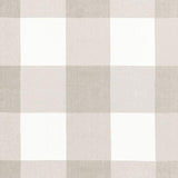 Schumacher Key Largo Check Zinc Fabric