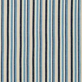 Schumacher Kiawah Stripe Indigo Fabric