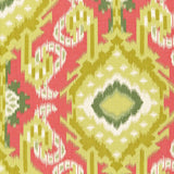 Schumacher Kiribati Ikat Print Coral Fabric