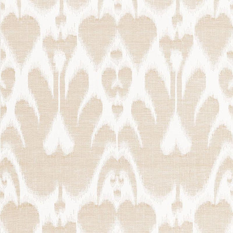 Schumacher Lela Cotton Ikat Sand Fabric