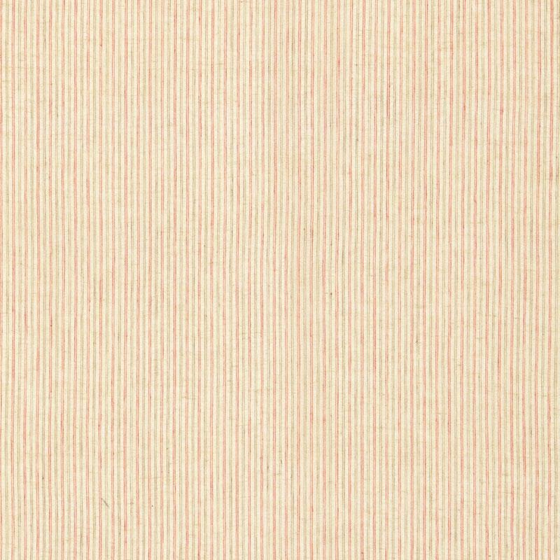 Schumacher Mackay Linen Stripe Sheer Red Earth Fabric