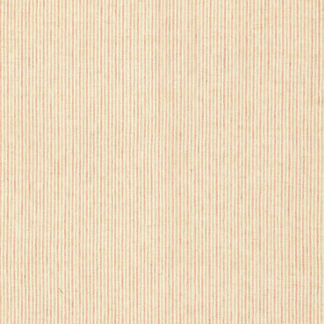 Schumacher Mackay Linen Stripe Sheer Red Earth Fabric
