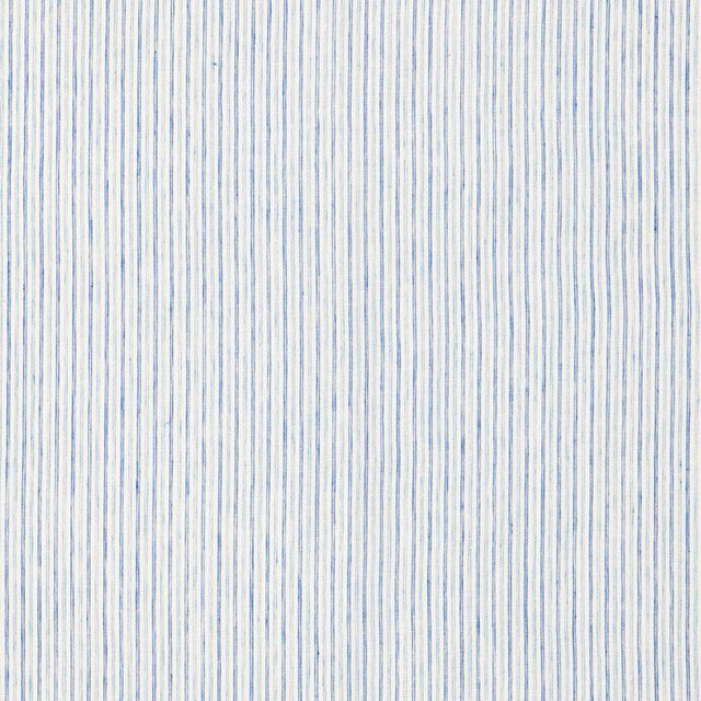Schumacher Mackay Linen Stripe Sheer Sky Fabric