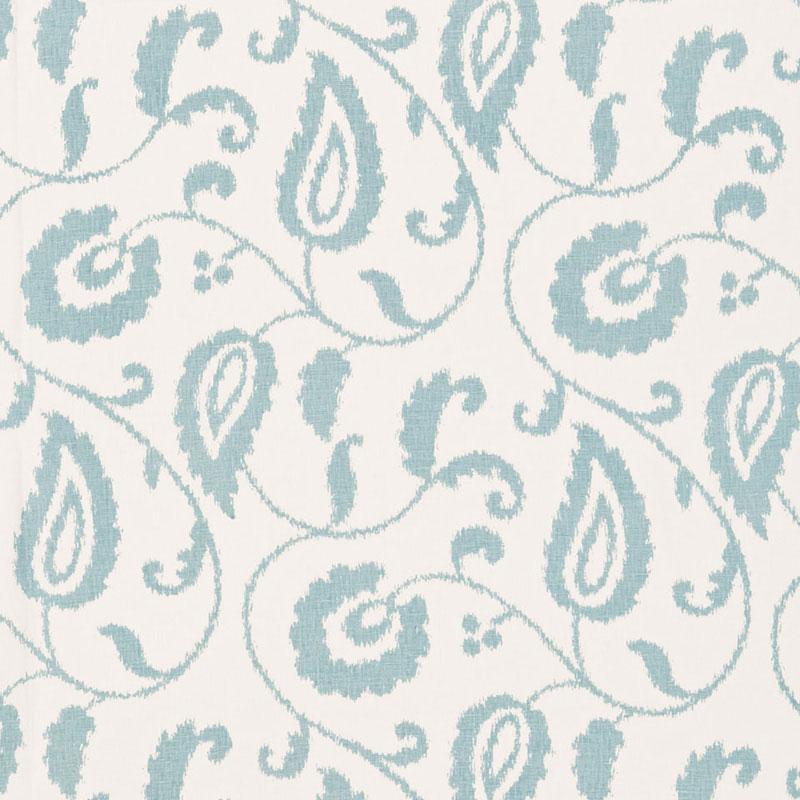 Schumacher Malacca Ikat Vine Lake Fabric