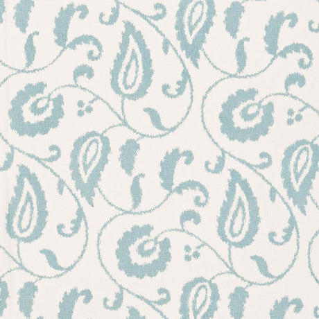 Schumacher Malacca Ikat Vine Lake Fabric