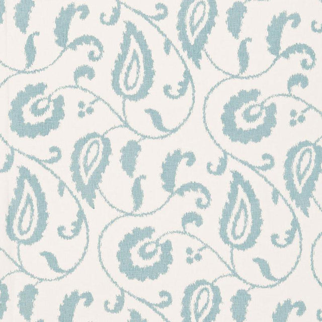 Schumacher Malacca Ikat Vine Lake Fabric