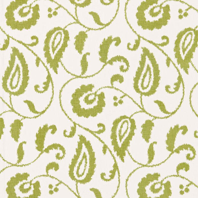 Schumacher Malacca Ikat Vine Willow Fabric