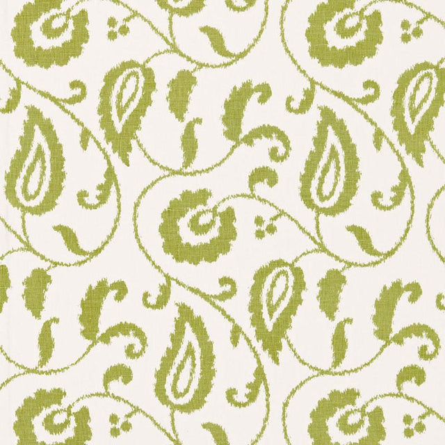 Schumacher Malacca Ikat Vine Willow Fabric