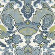Schumacher Mataura Linen Print Aegean Fabric