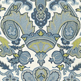 Schumacher Mataura Linen Print Aegean Fabric