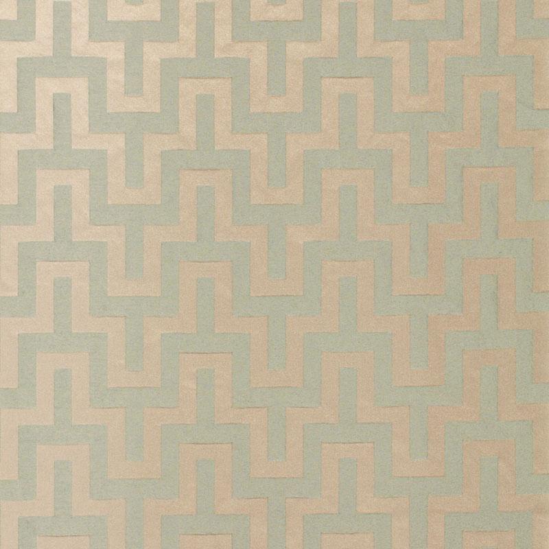 Schumacher Maubray Weave Aqua Fabric