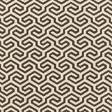Schumacher Ming Fret Chocolate Fabric