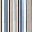 Schumacher Minzer Cotton Stripe Indigo Fabric