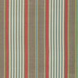 Schumacher Minzer Cotton Stripe Red Earth Fabric