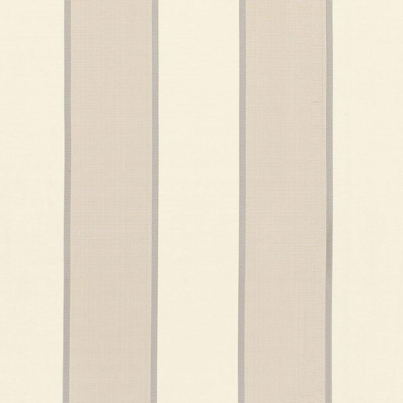 Schumacher Montebello Stripe Platinum Fabric