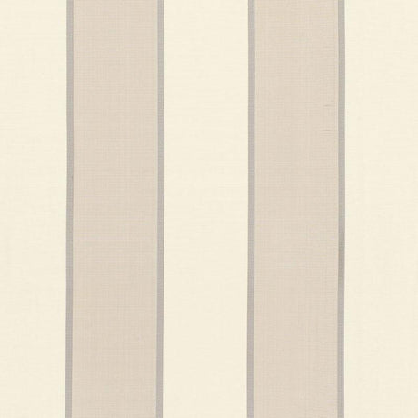 Schumacher Montebello Stripe Platinum Fabric