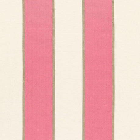 Schumacher Montebello Stripe Berry Fabric