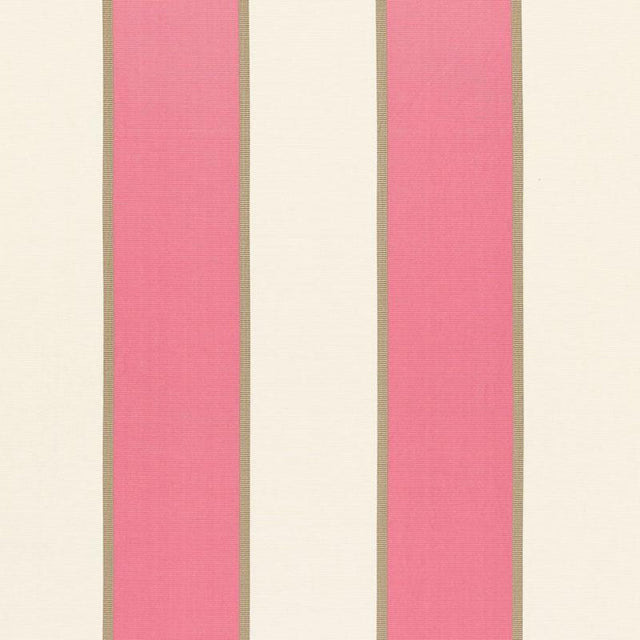 Schumacher Montebello Stripe Berry Fabric