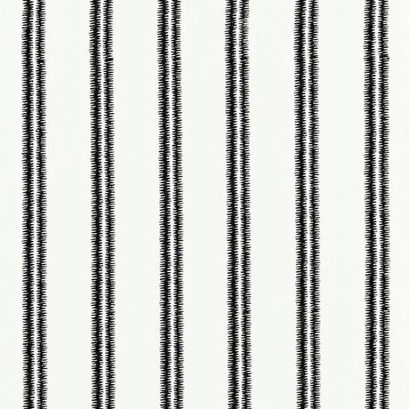 Schumacher Paloma Embroidery Ebony Fabric
