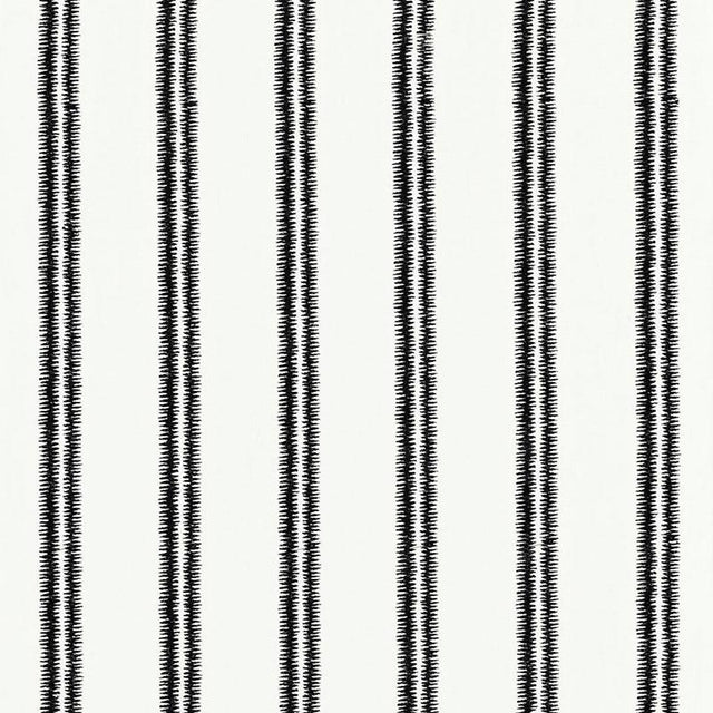 Schumacher Paloma Embroidery Ebony Fabric