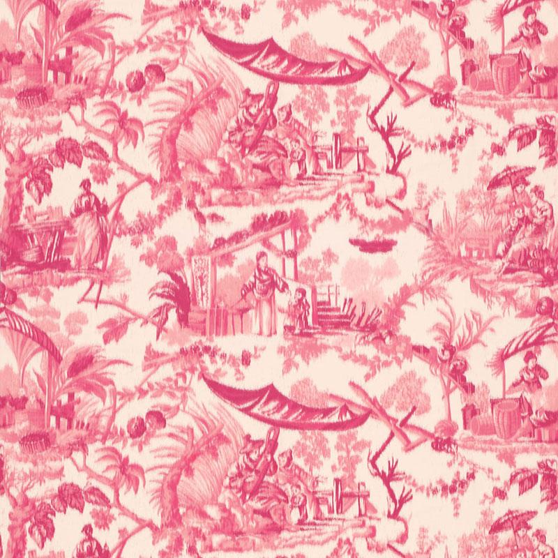 Schumacher Pavillon Chinois Peony Fabric