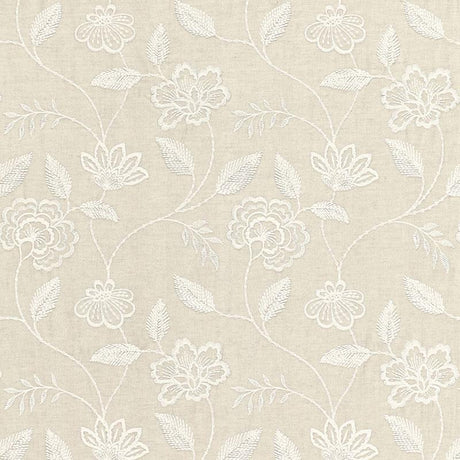 Schumacher Penelope Embroidery Linen Fabric