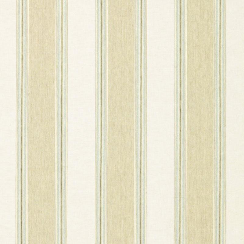 Schumacher Savannah Linen Stripe Sesame Fabric