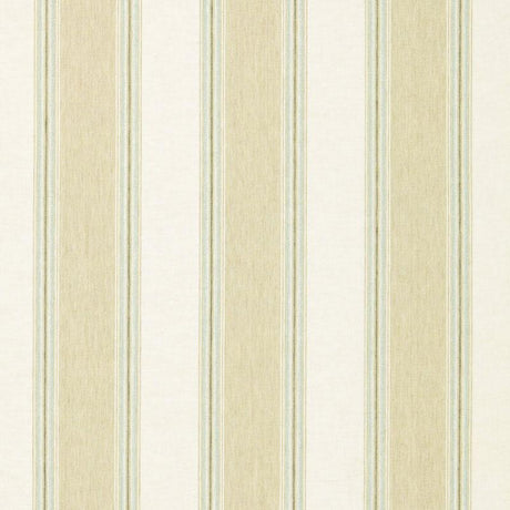 Schumacher Savannah Linen Stripe Sesame Fabric