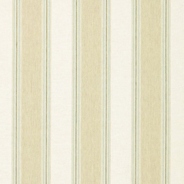 Schumacher Savannah Linen Stripe Sesame Fabric