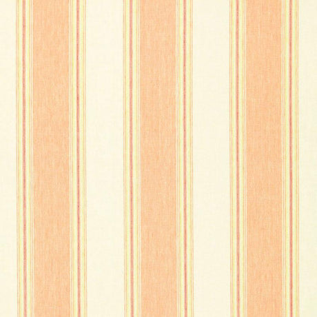 Schumacher Savannah Linen Stripe Blossom Fabric