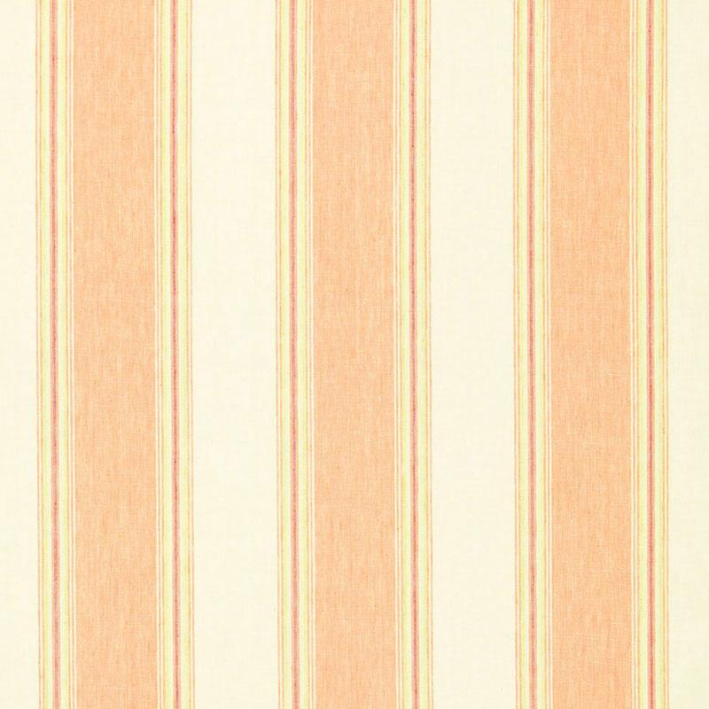 Schumacher Savannah Linen Stripe Blossom Fabric