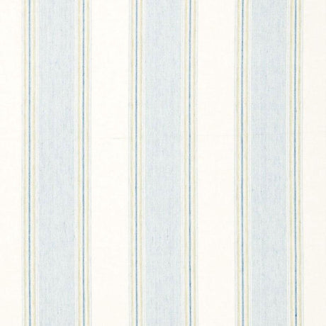 Schumacher Savannah Linen Stripe Chambray Fabric