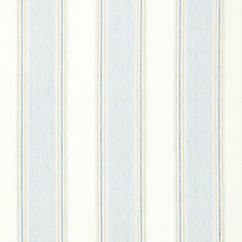 Schumacher Savannah Linen Stripe Chambray Fabric