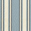 Schumacher Seneca Cotton Stripe Chambray/ Indigo Fabric