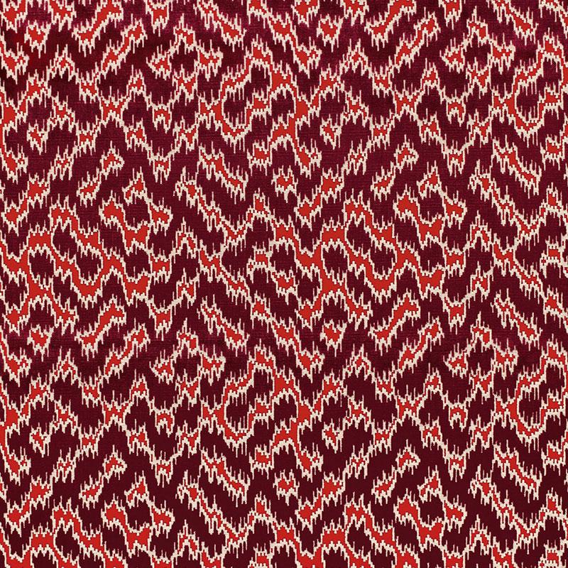 Schumacher Serenissimo Velvet Rouge Fabric